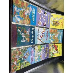 9 Vintage a Little Golden Books, Warner Bros, Bugs Bunny Lot